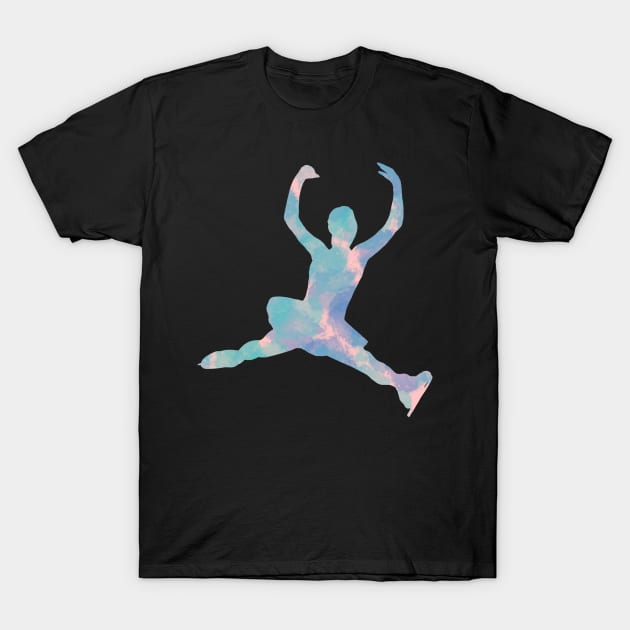 Figure skating (split jump) T-Shirt by Becky-Marie